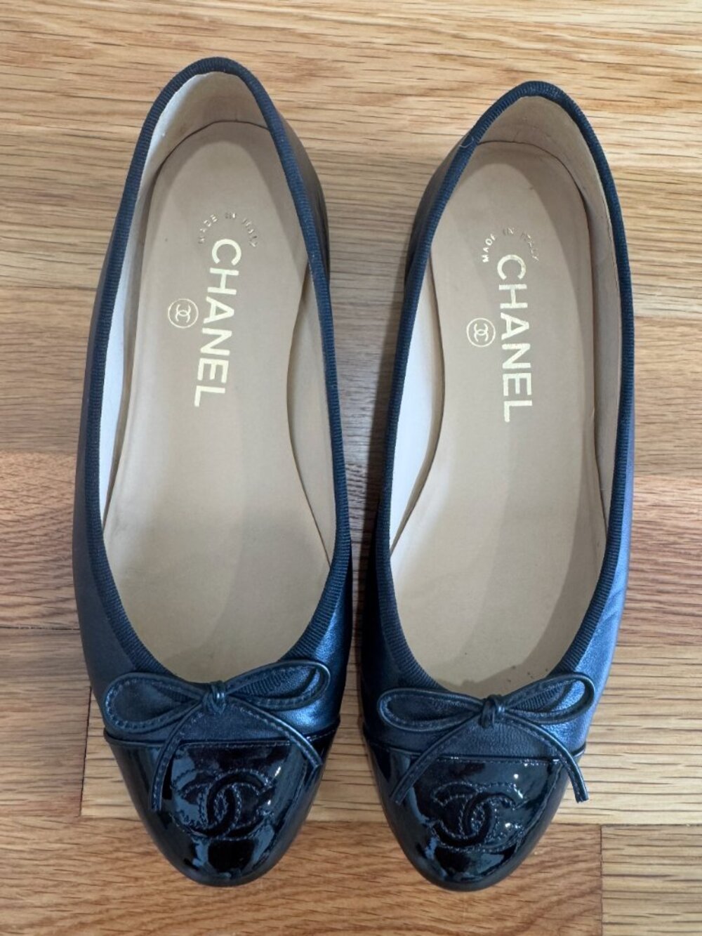 CHANEL Black Ballet Flats - Size 36 - Picture 4 of 10